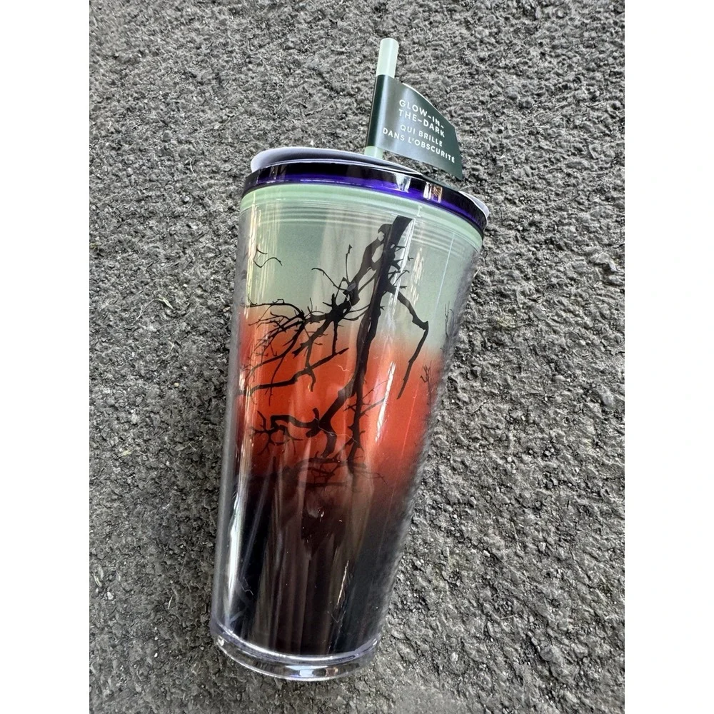Starbucks 2022 Fall Halloween‎ Raven's Perch Glow In The Dark 16 oz Tumbler  New